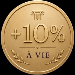 Avantage fondateur 10% à vie