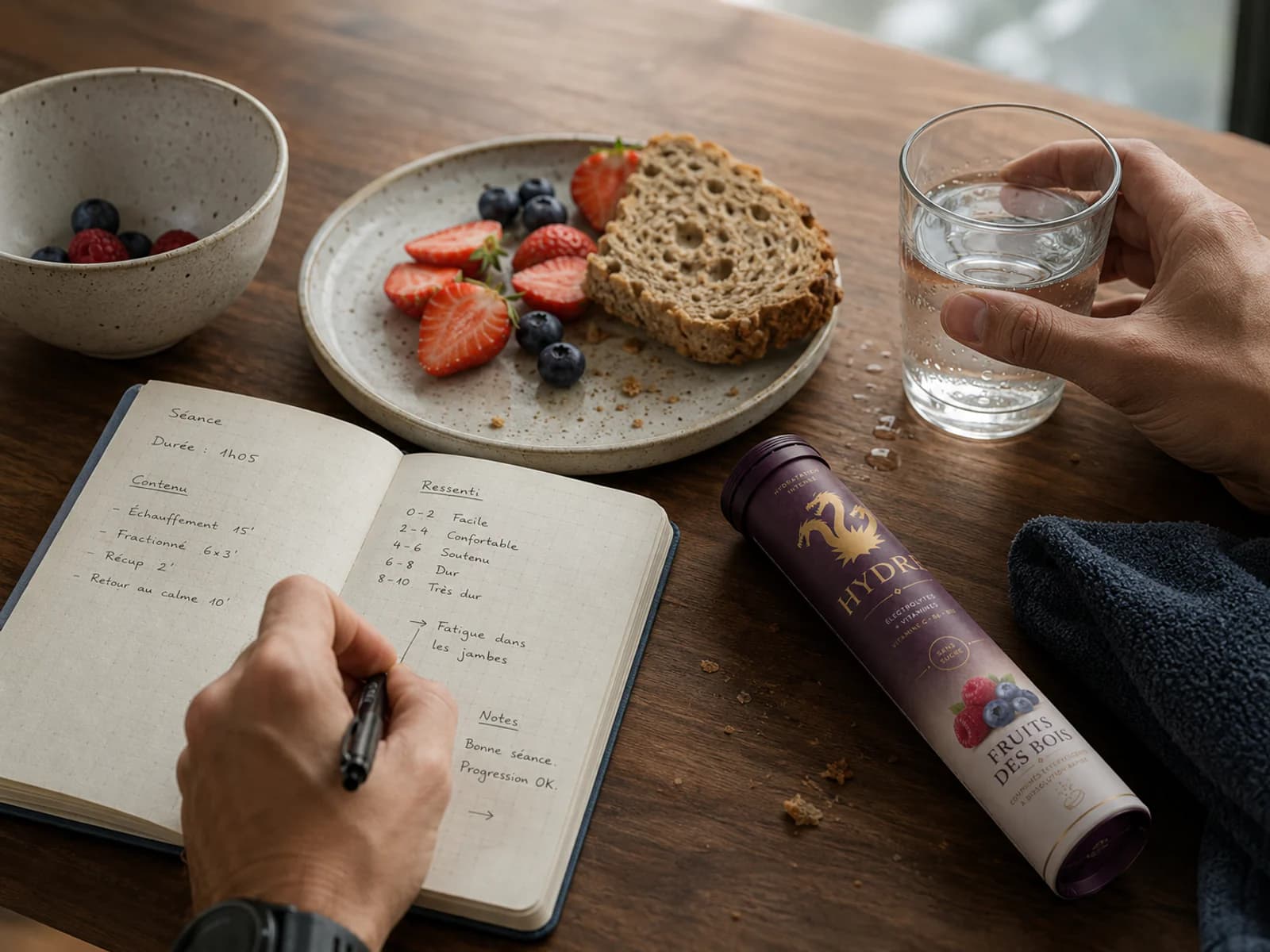 Rituel de nutrition et de récupération après le sport